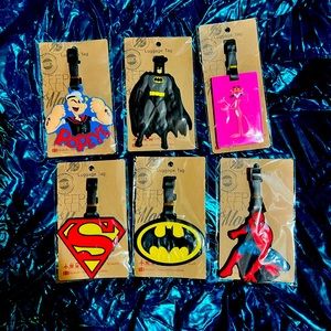 Cartoon luggage tags collectors items.